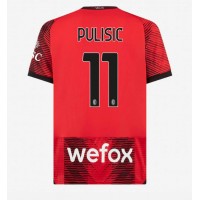 Billiga AC Milan Christian Pulisic #11 Hemma fotbollskläder 2023-24 Kortärmad